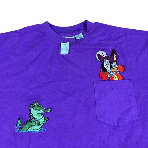 Captain Hook Disneyland 90’s Vintage NWT T-shirt - Picture 2 of 5